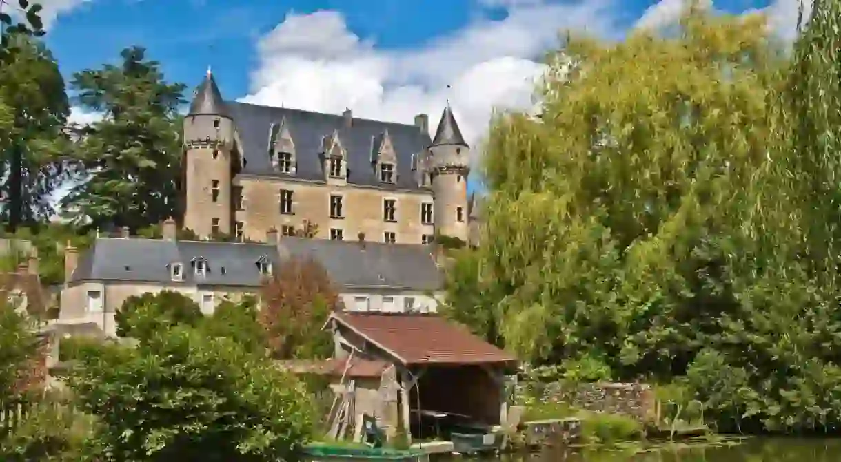 Château de Montrésor as seen from the River Indre. Montrésor is one of the ‘Most Beautiful Villages of France’