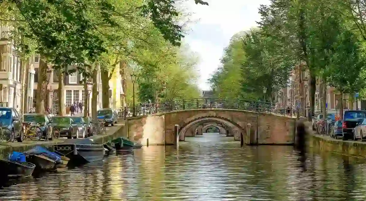 Bridges like this are considered steep in Amsterdam