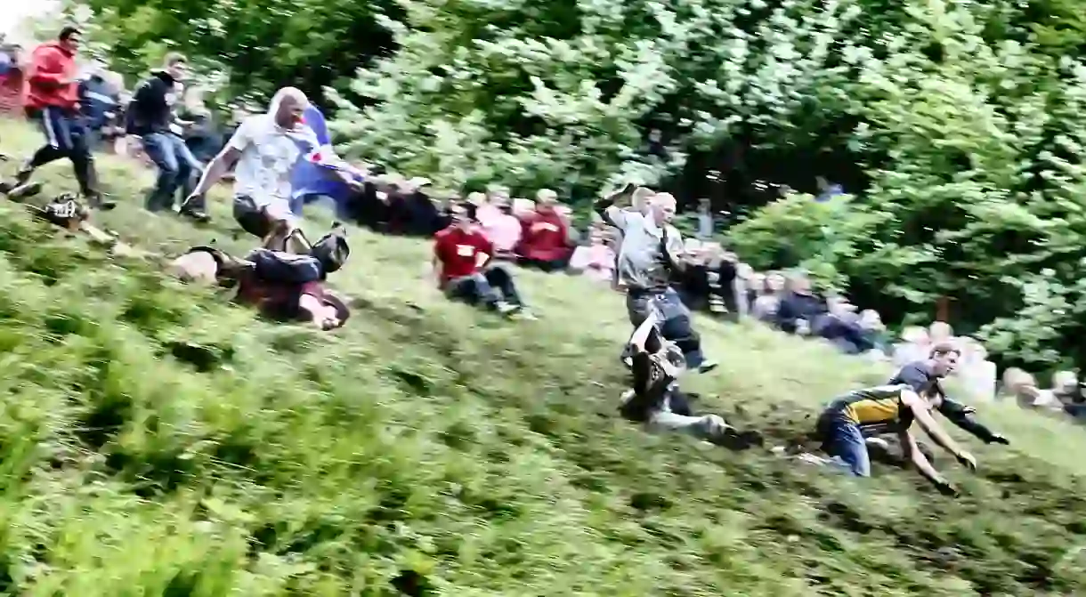 Cheese Rolling at Coopers Hill