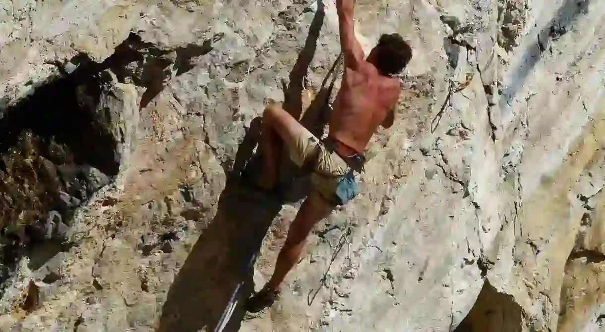 Rock climbing