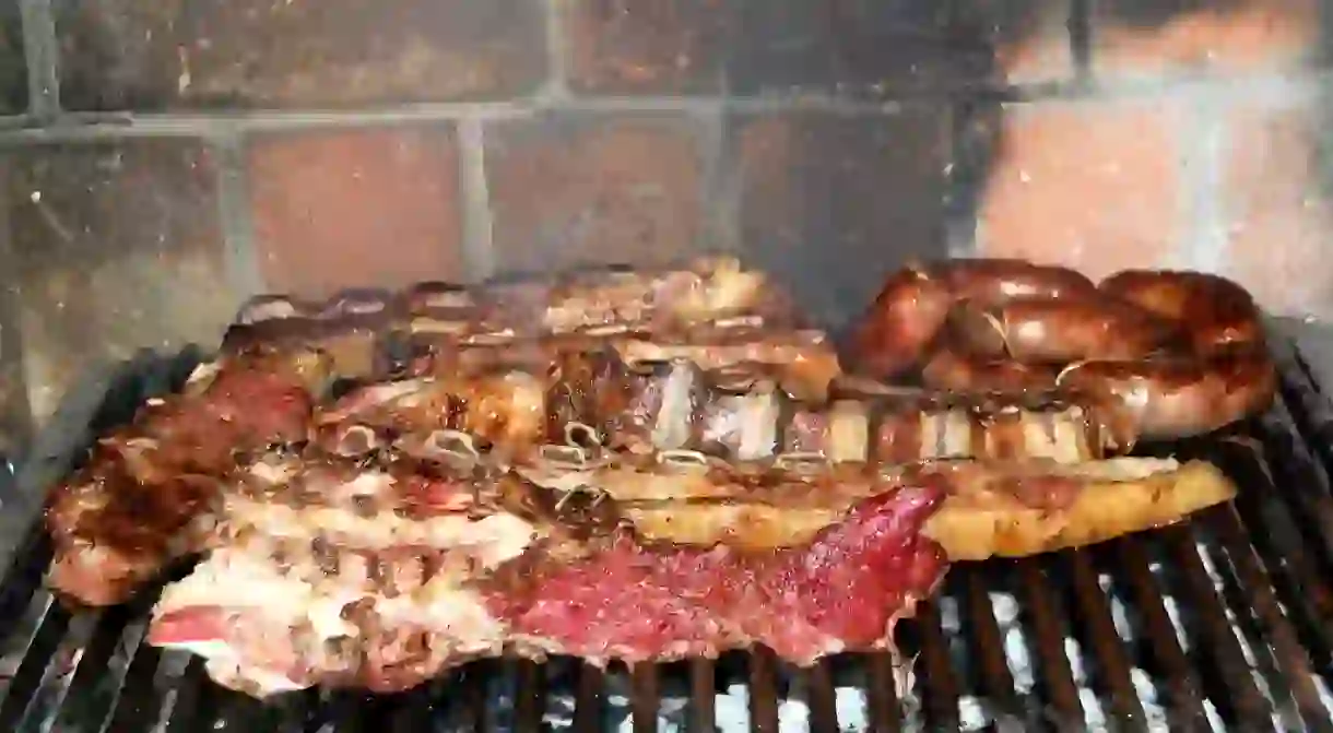 A typical Argentine asado