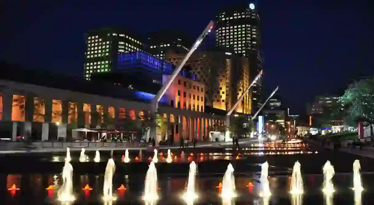 Place des Arts next to the Musée dart contemporain de Montréal