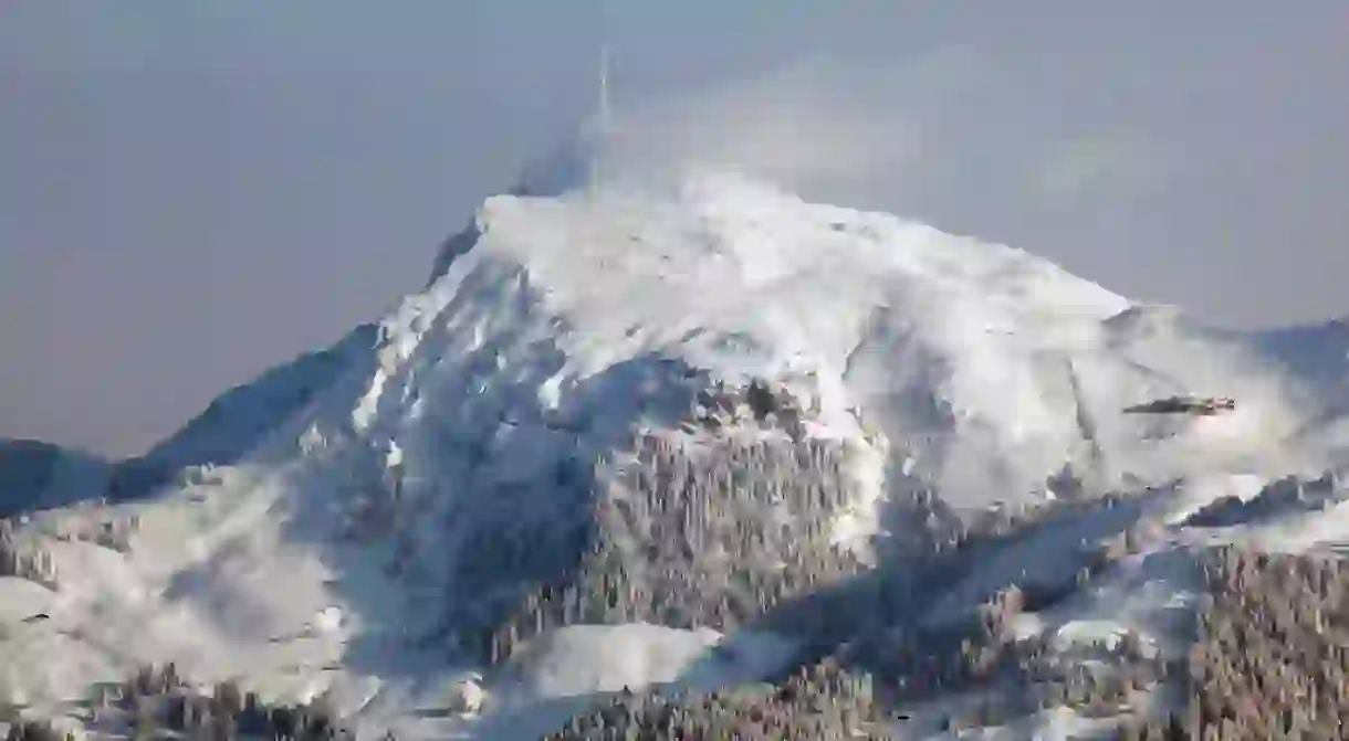 View of the Kitzbüheler Horn mountain