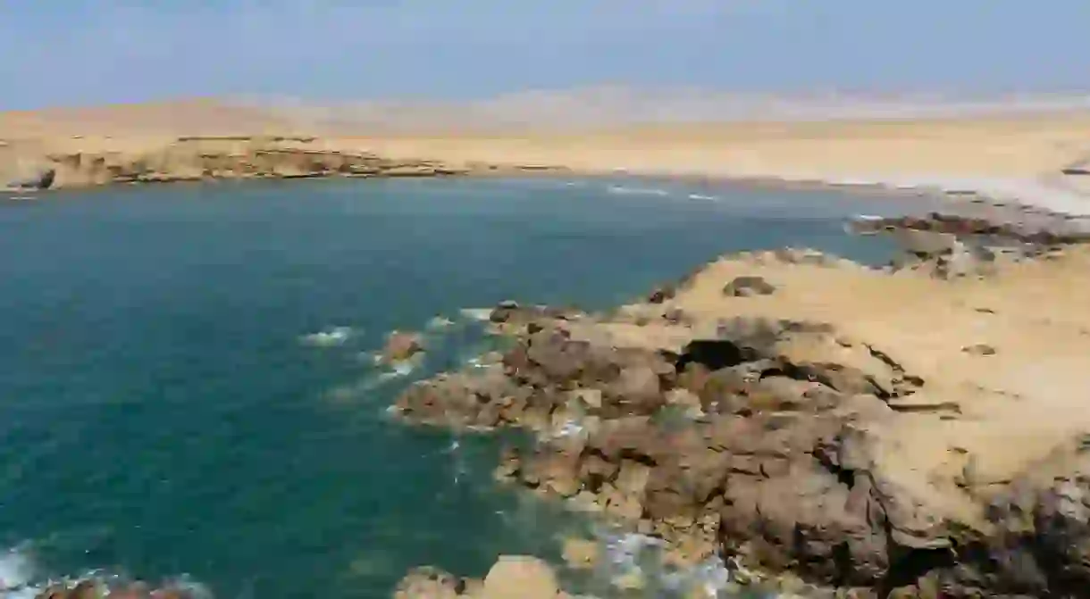 A beach in Paracas, Peru