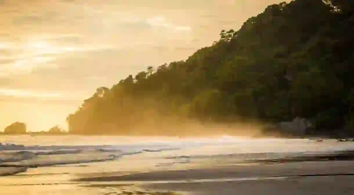 Sunset spray in Costa Rica