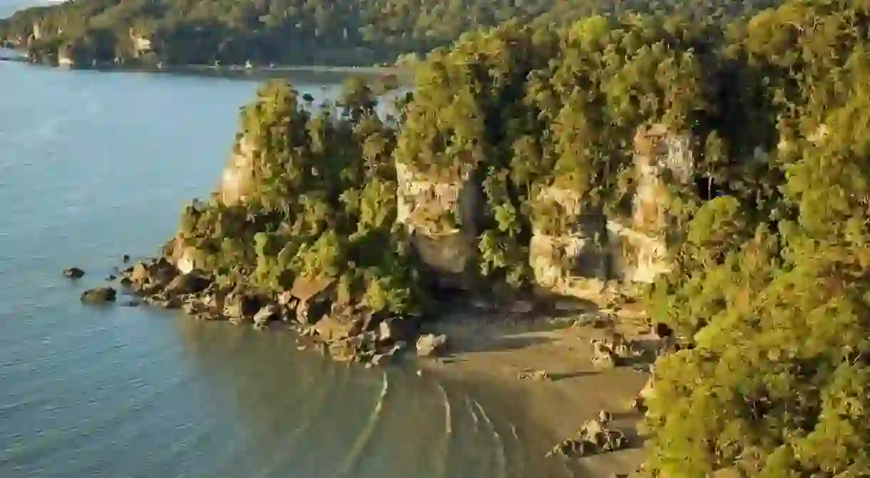 Rock coastline of Bako National Park