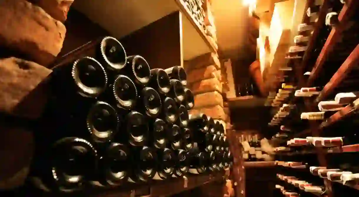 Cellars of local wine await in Vouvray I