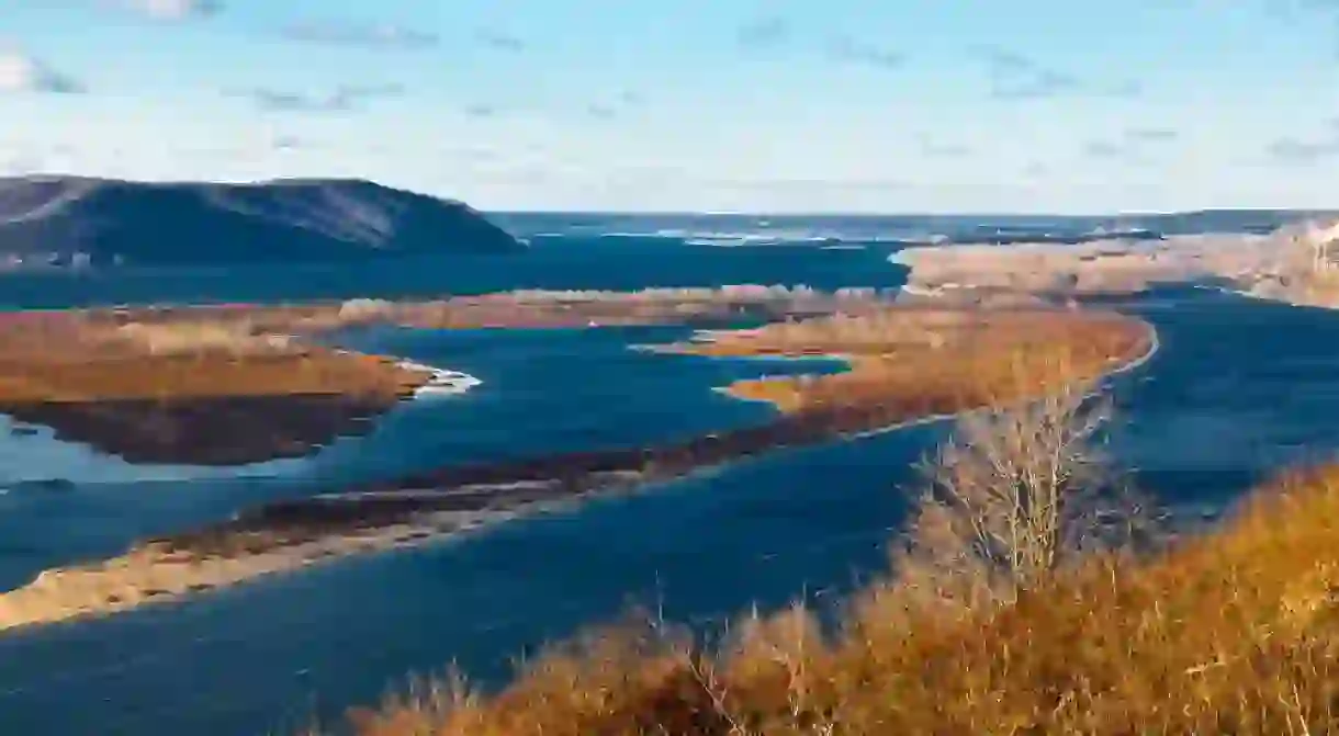 View of Volga River Bend