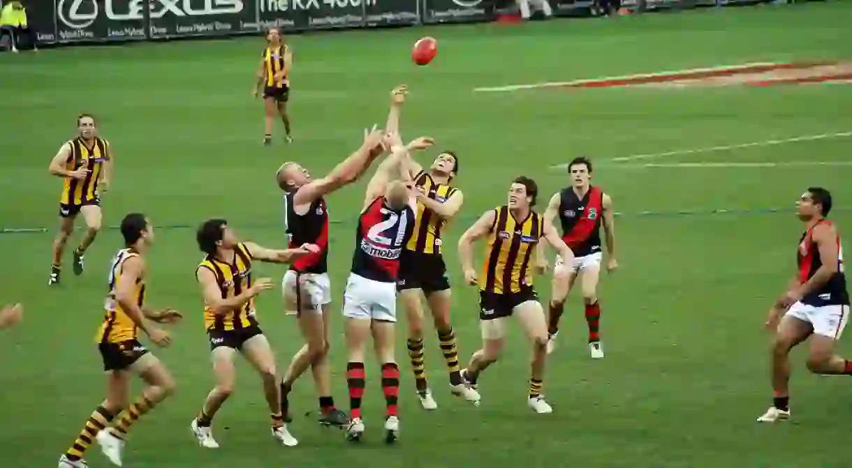 Stoppage in an AFL game