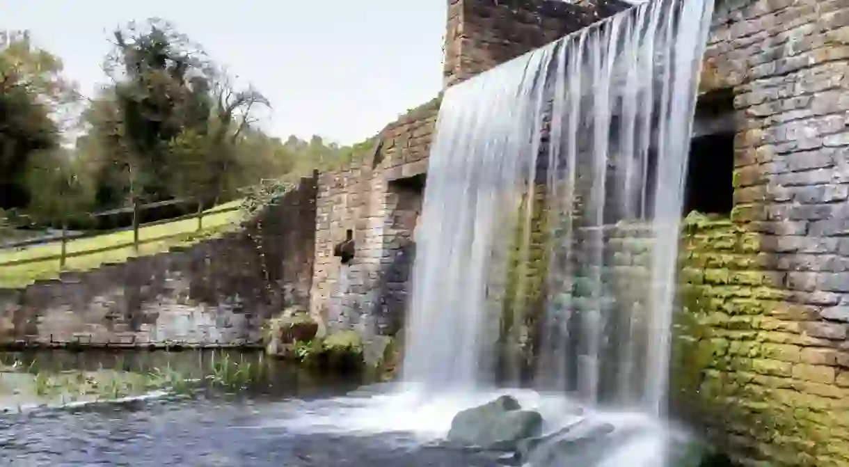 Waterfall at Newstead Abbey, Nottinghamshire