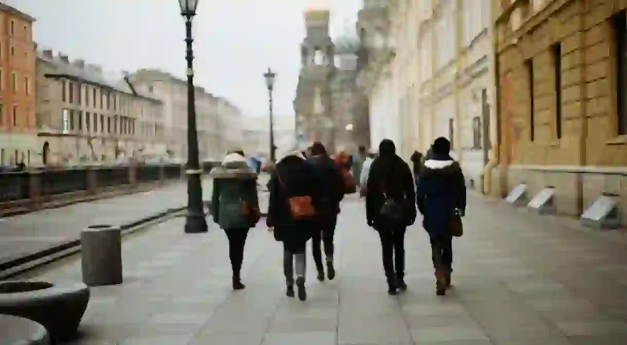 Fashion on the streets of St Petersburg