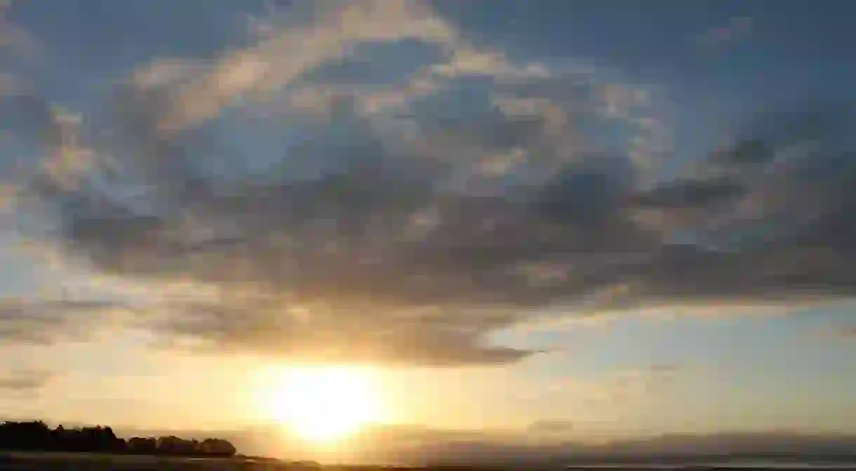 Sun Rays Over Tahunanui Beach, Nelson