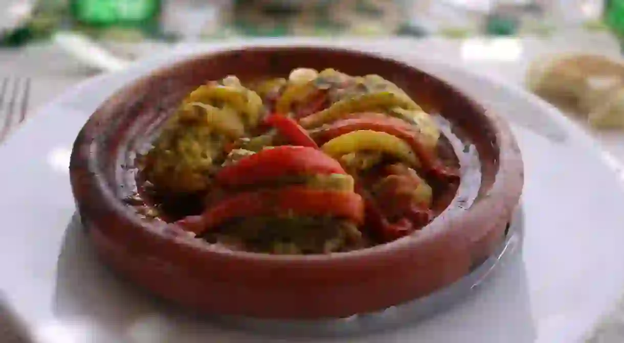 Monkfish tajine