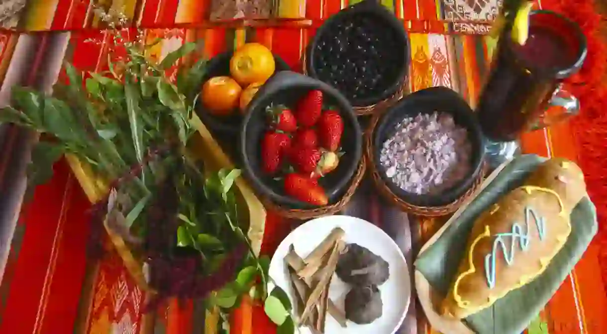 Ingredients for Colada Morada, Ecuador