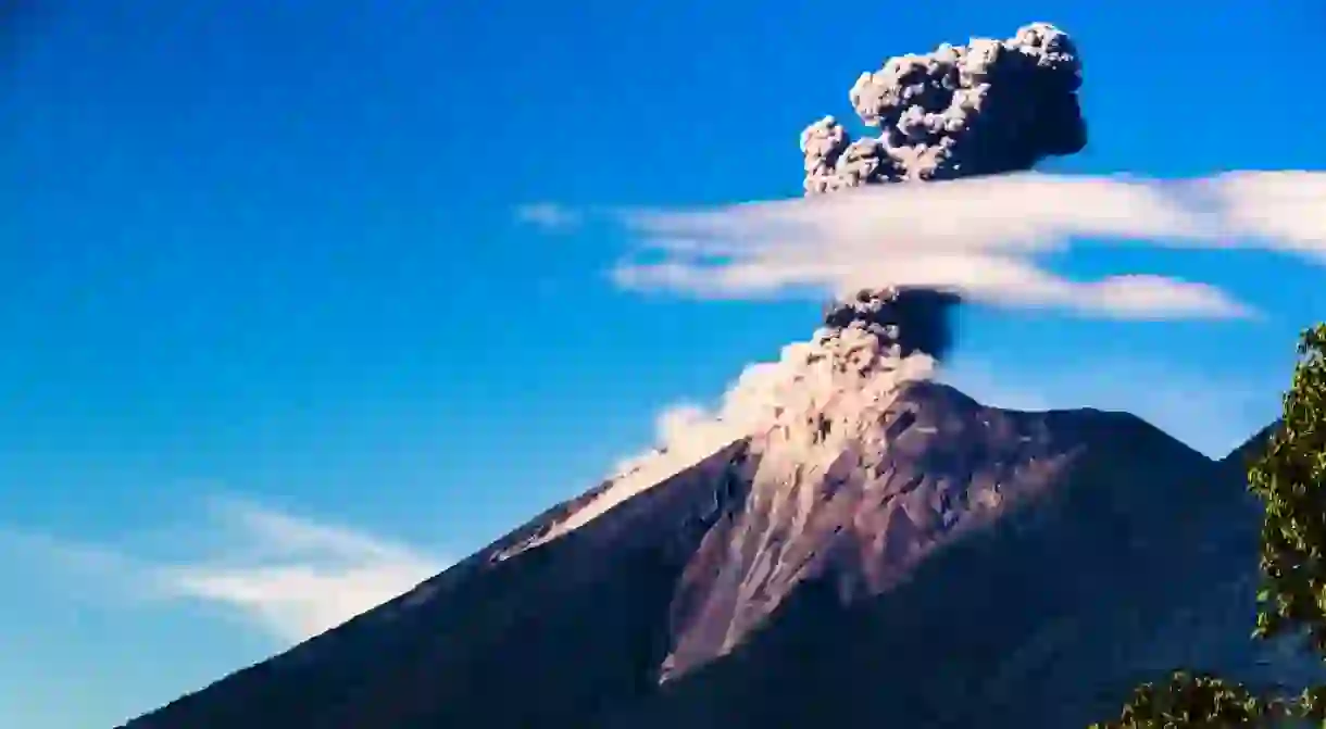 Antigua Guatemala volcano