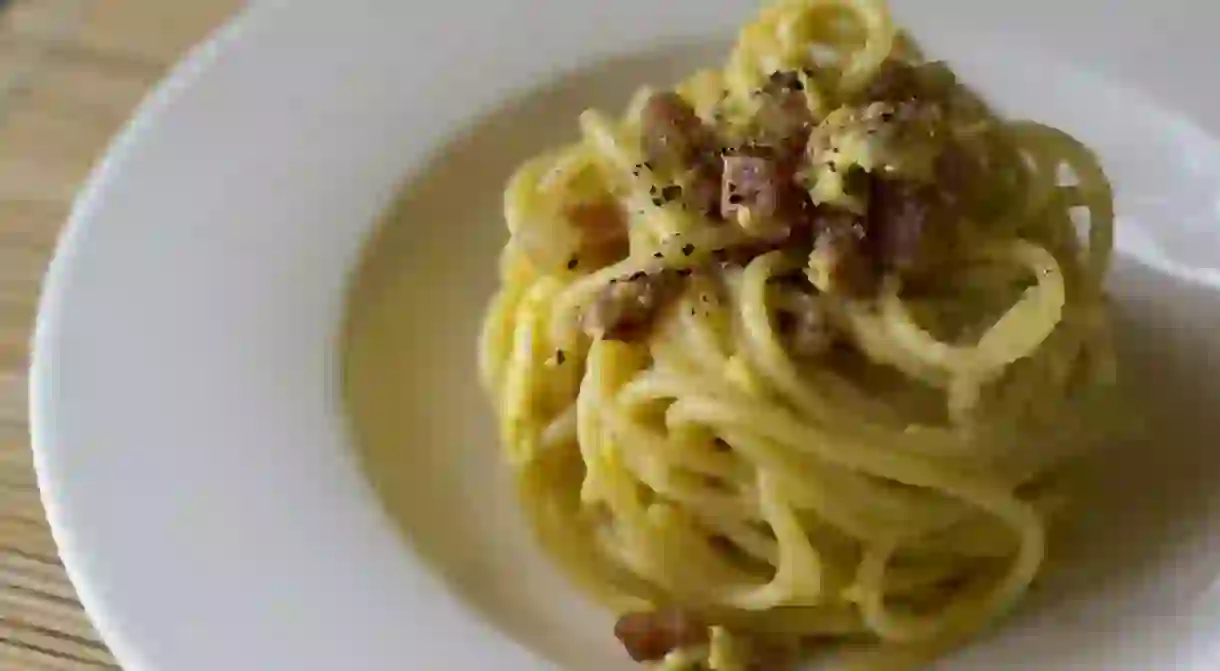 Authentic Carbonara is made with eggs and cheese, not cream