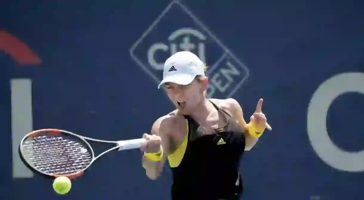 Simona Halep of Romania at the 2017 Washington Open