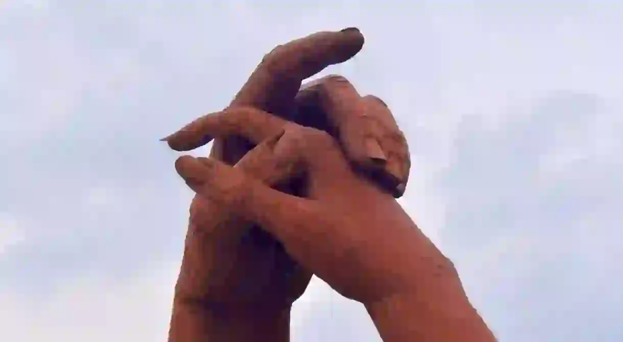 Holding Hand Sculpture, Gretna Green