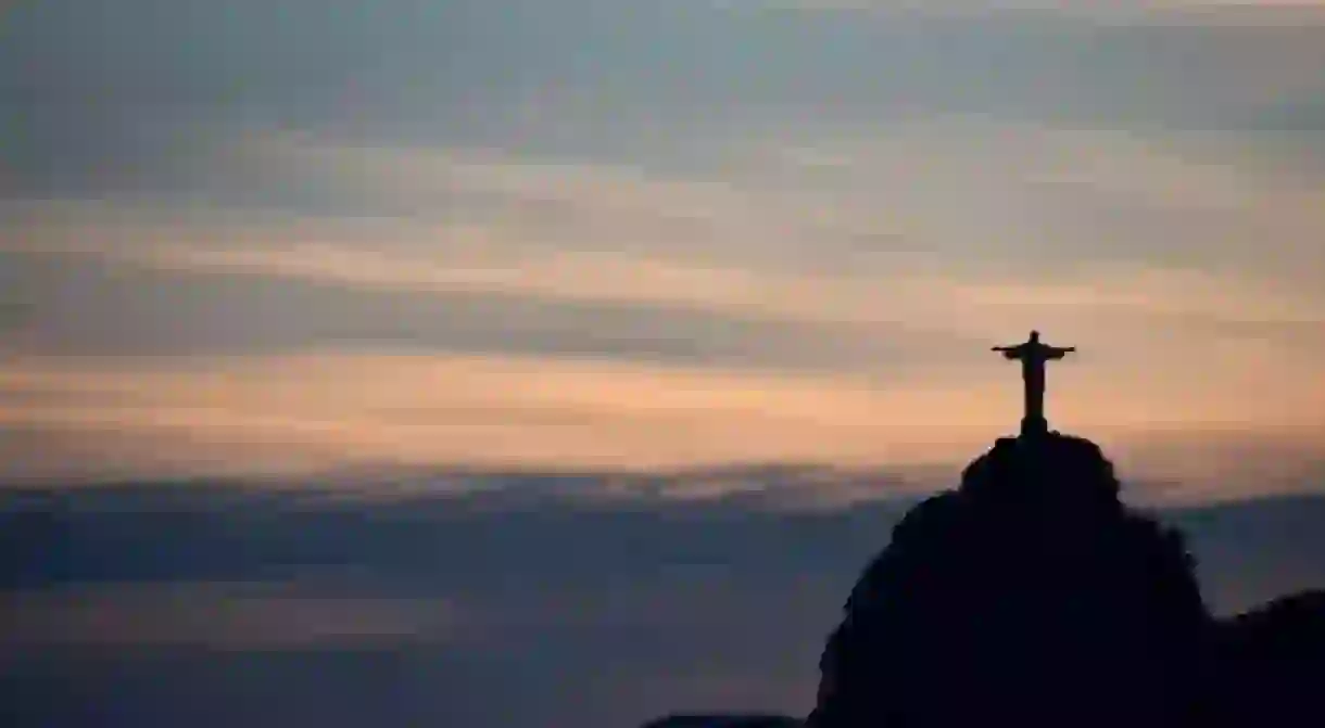 Christ the Redeemer at sunset