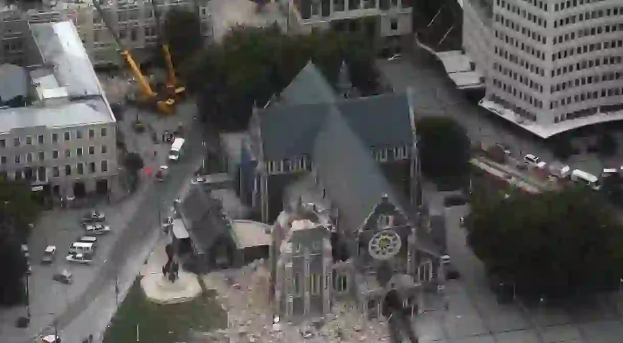 Christ Church Cathedral - 2011 earthquake damage