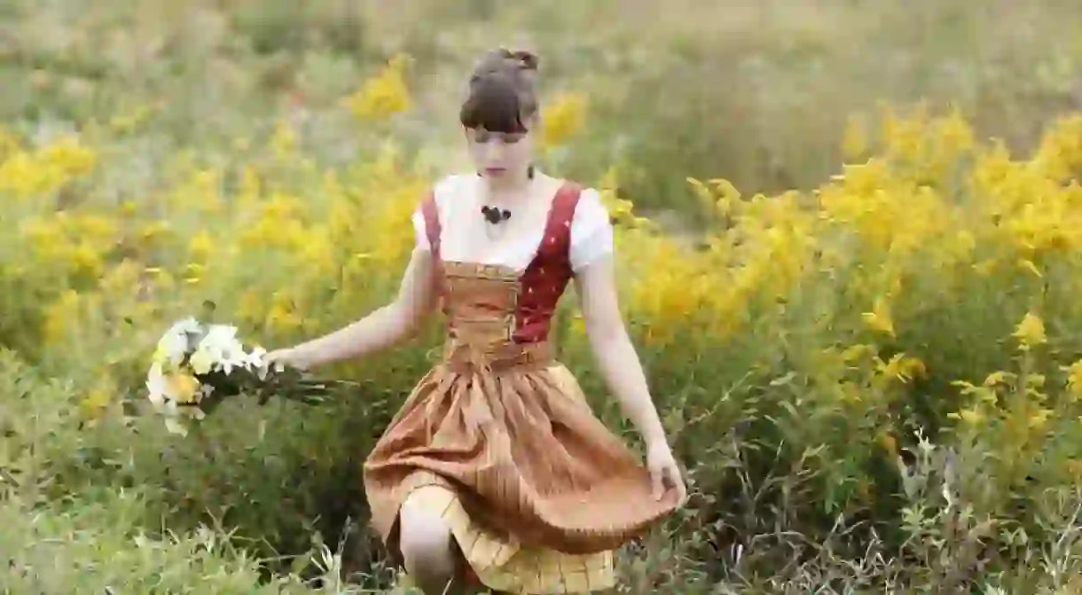 Young woman in a dirndl -