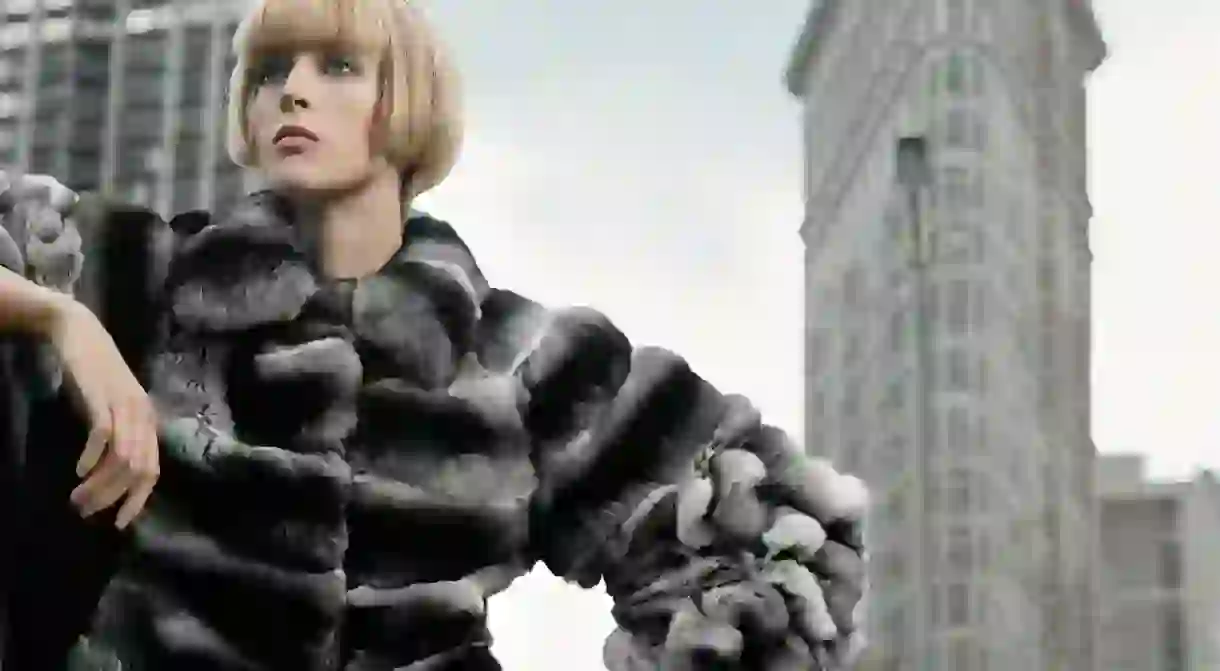 A model in Fendi furs