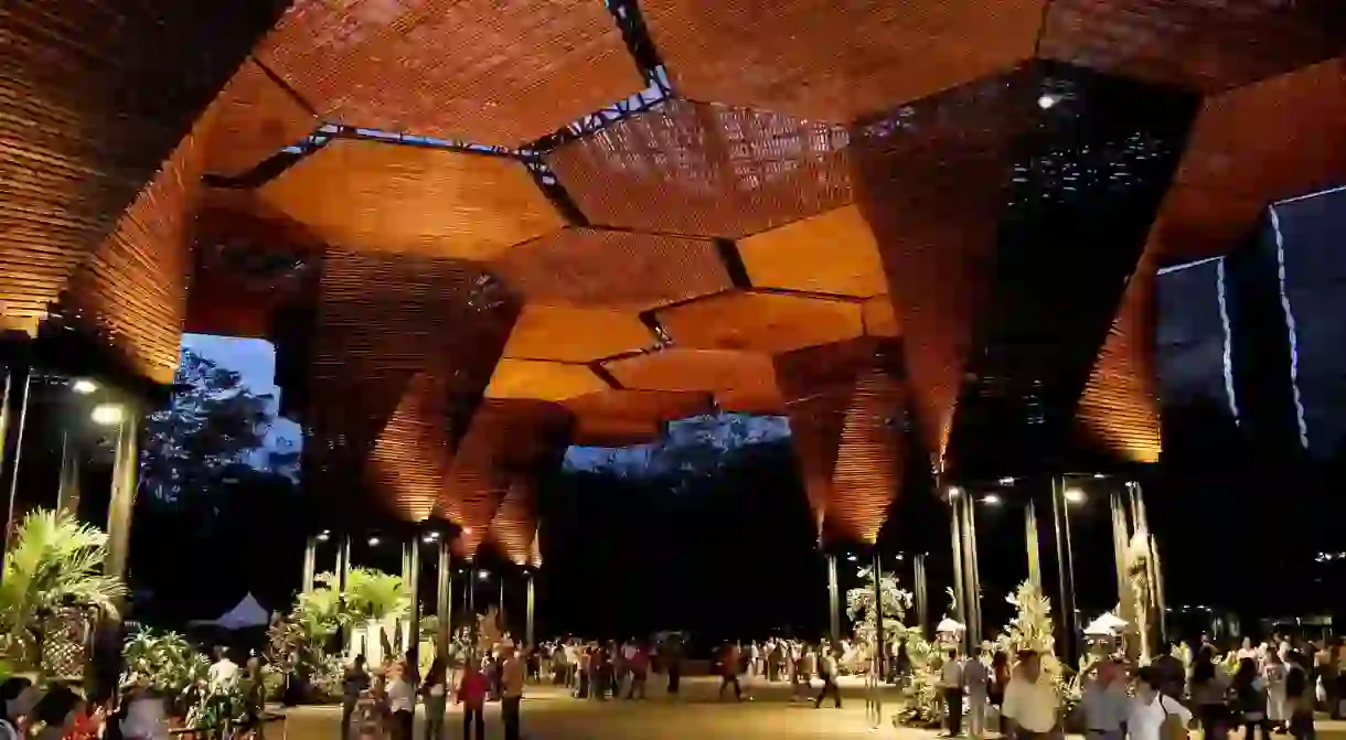 A beautiful installation in the Medellín Botanical Gardens