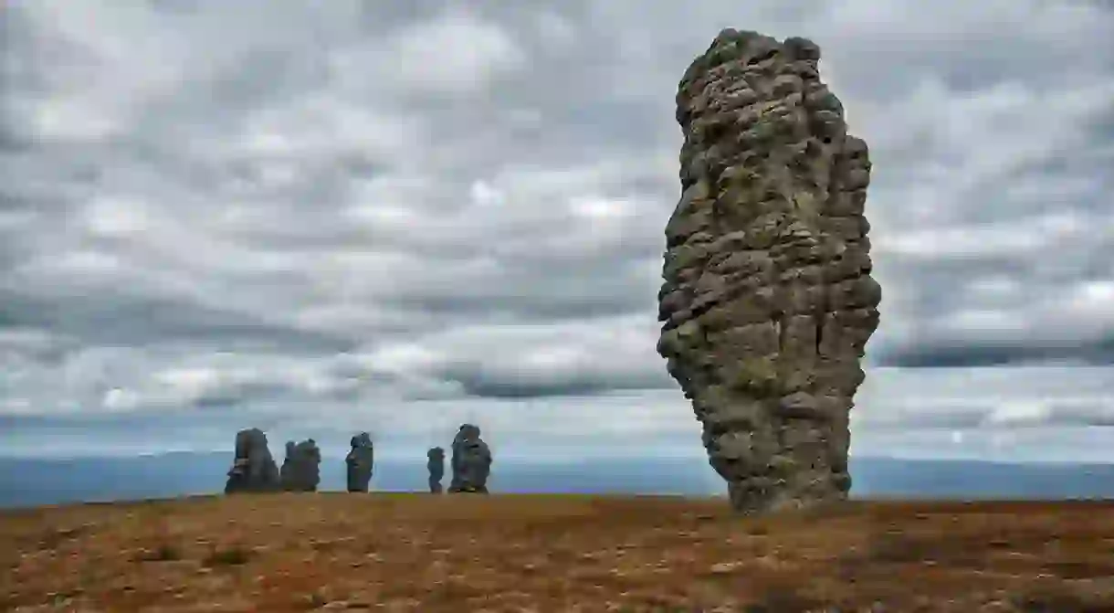 The pillars of weathering, The Republic of Komi, Russia