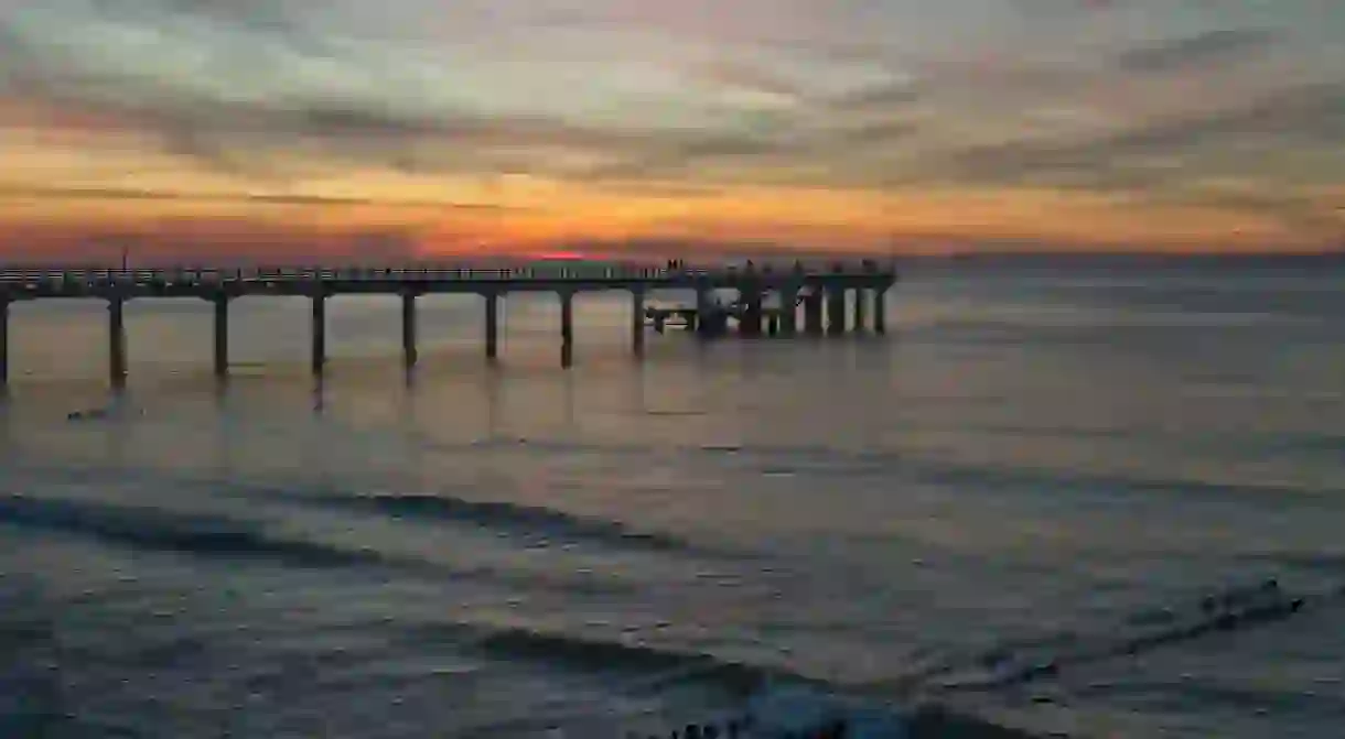 The pier in Zelenogradsk