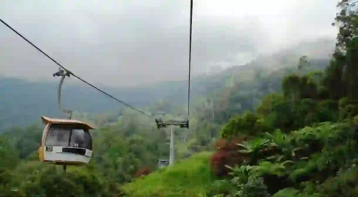 Cable car ride to Genting Highlands