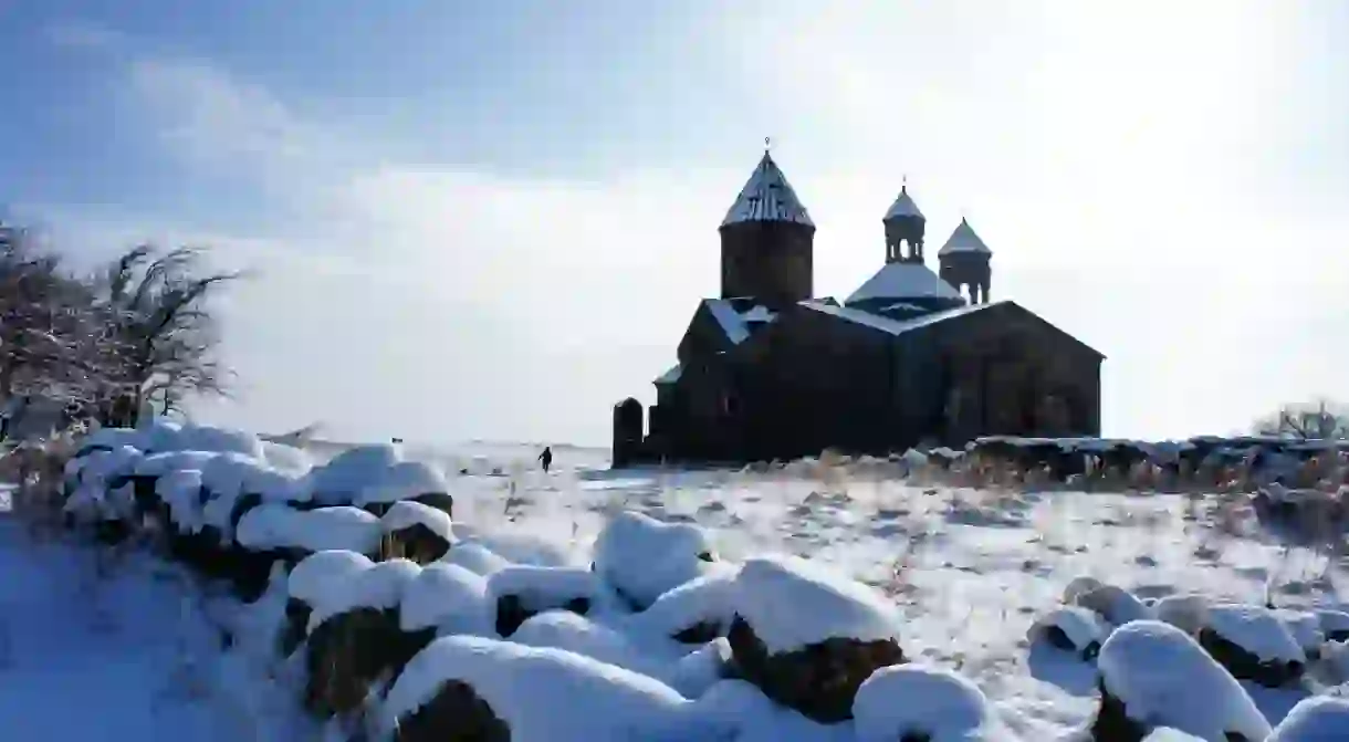 Saghmosavank monastery in Armenia