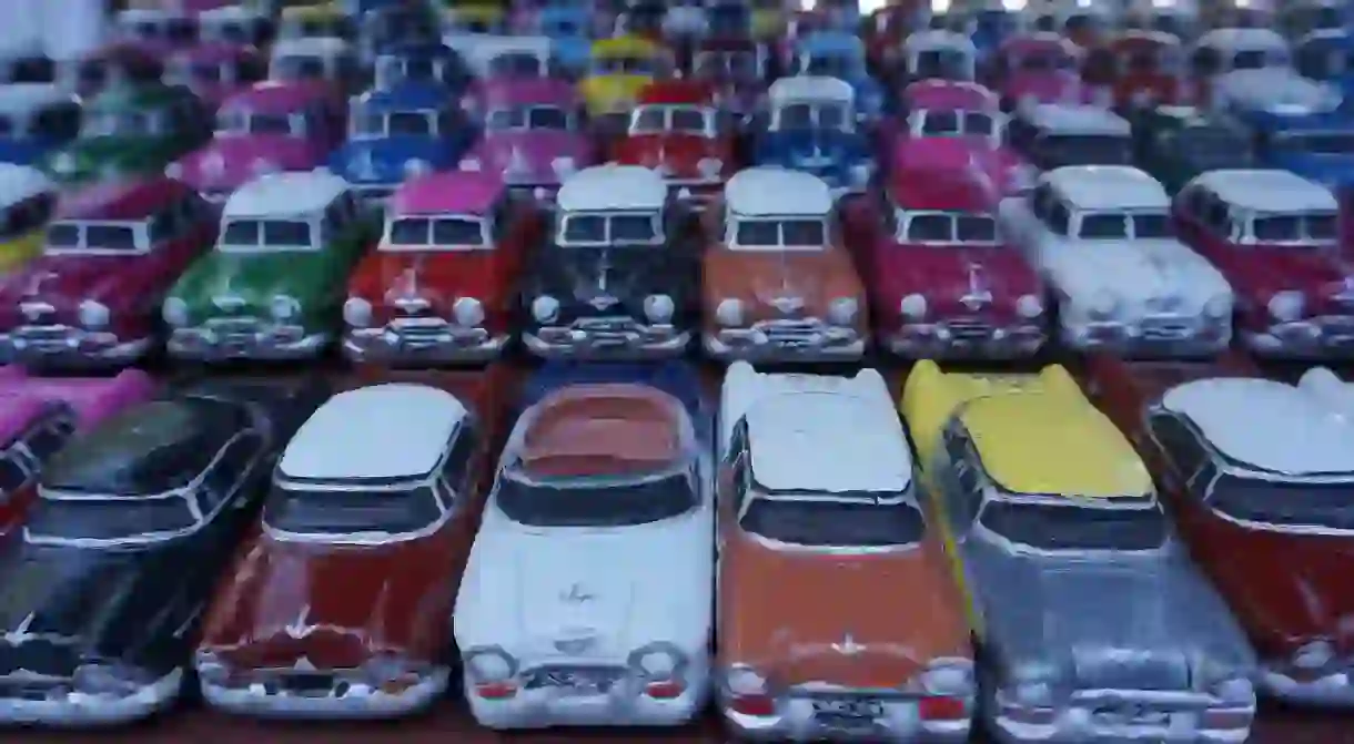 Remember the vintage cars of Cuba with a souvenir replica