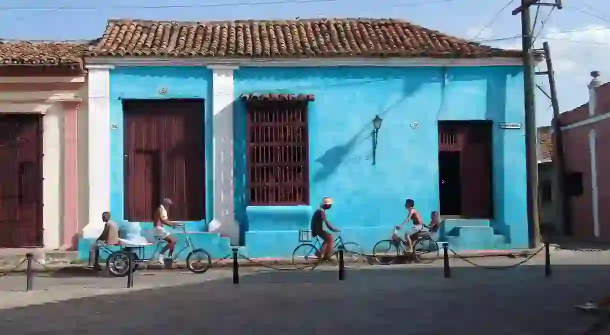 Bikes are a common mode of transport in Cuba