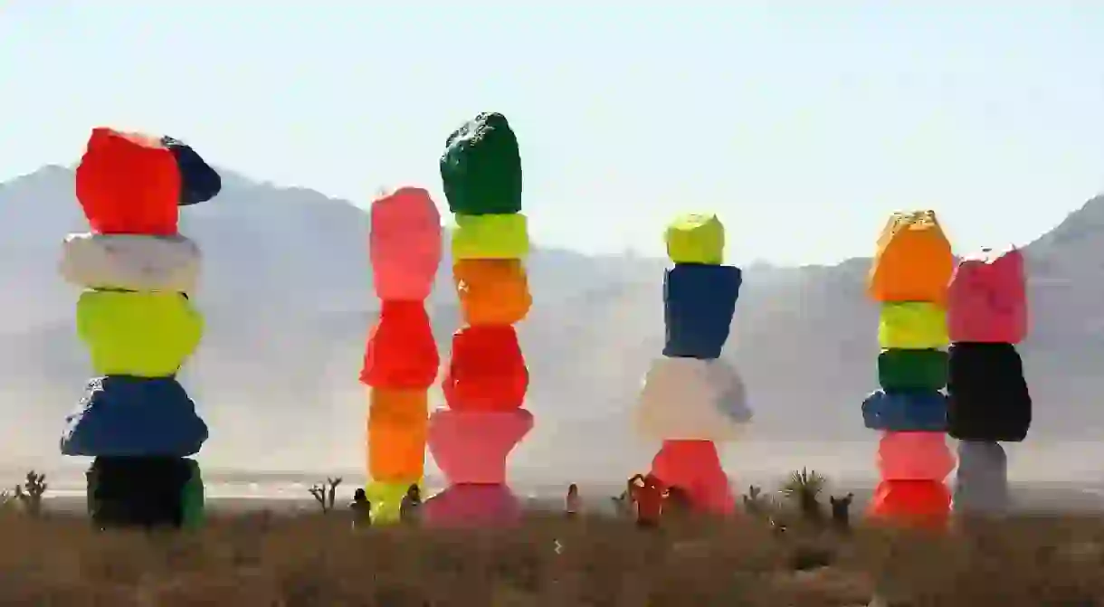 The wonderful sight of Seven Magic Mountains