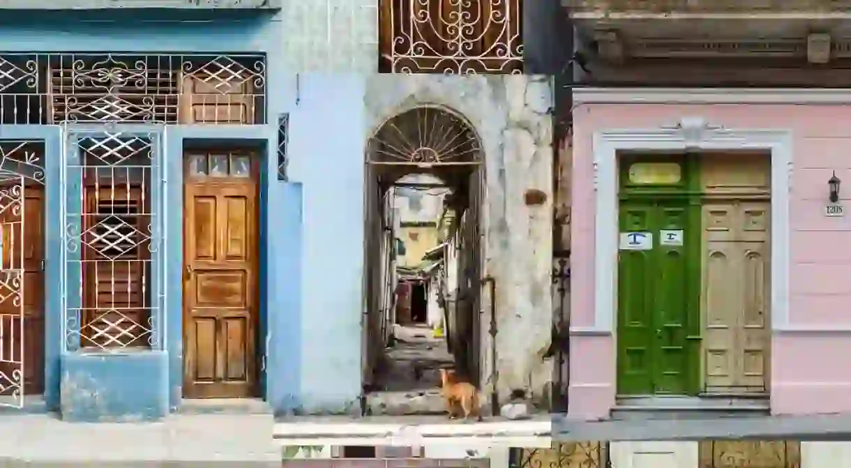 Cubas facades and doorways