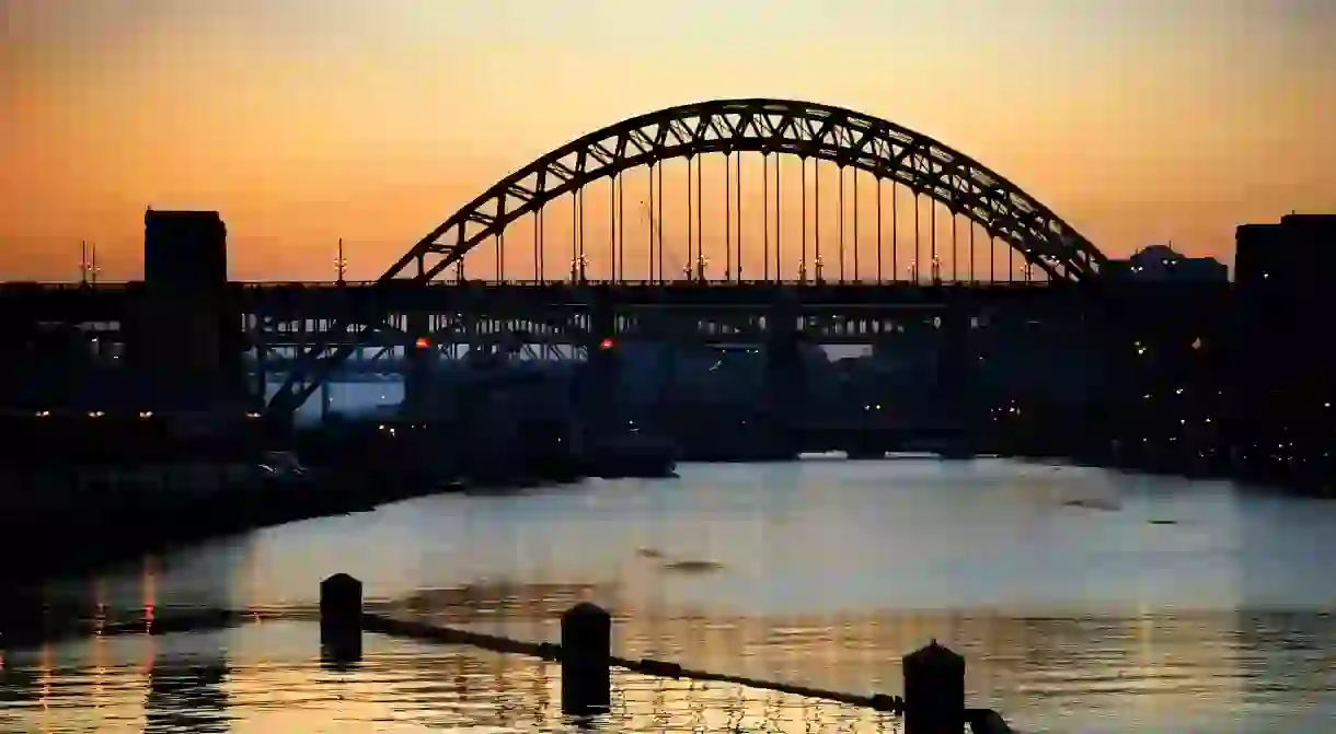 Sunset over the River Tyne, Newcastle