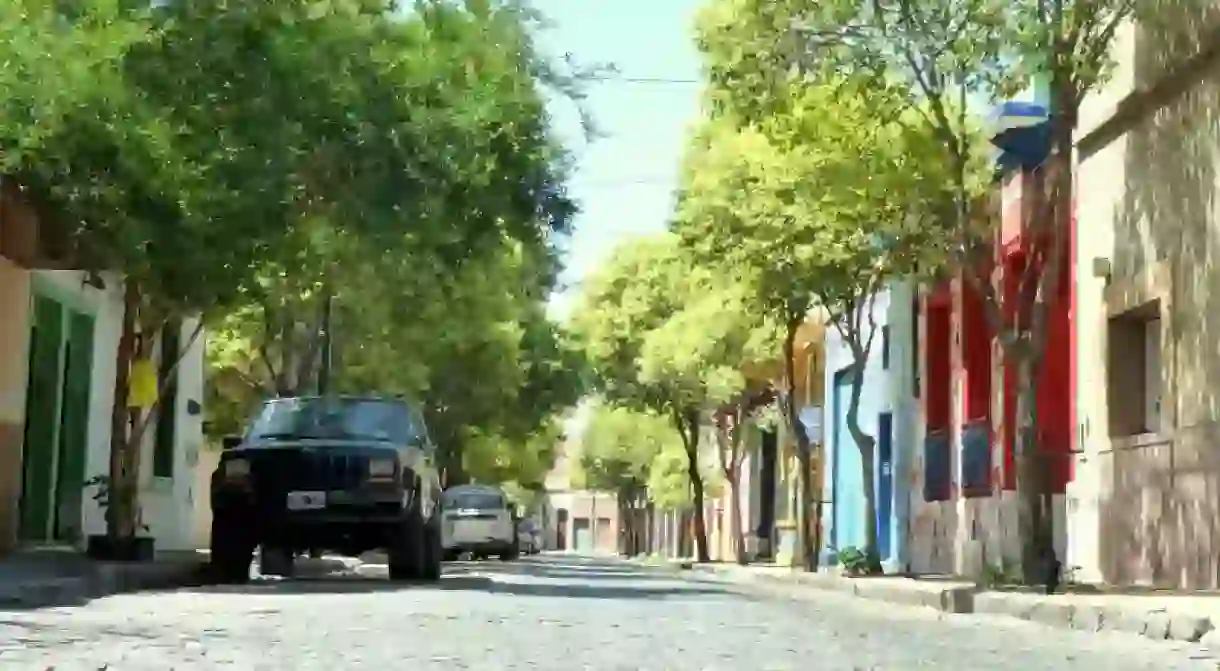 The cobbled streets of Barracas