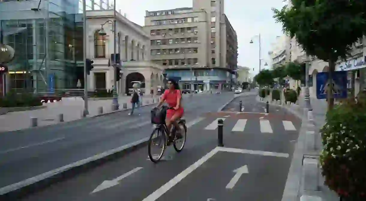 Biking in Bucharest