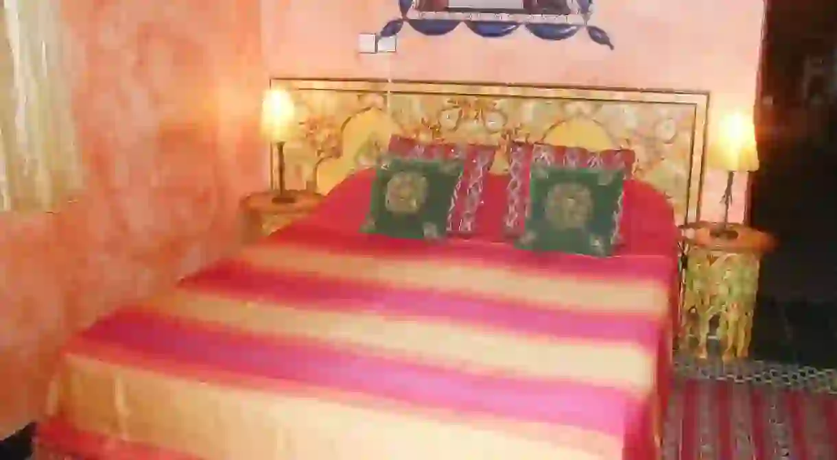 Inviting guestroom at Riad Le Mazagao in El Jadida