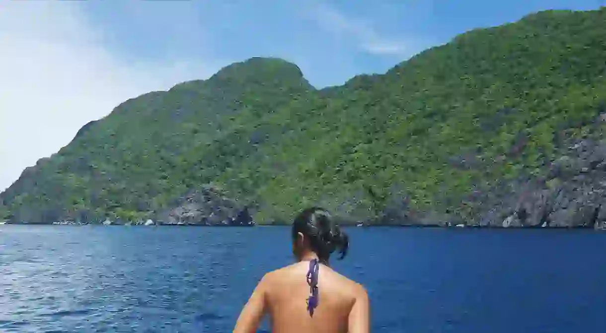 Writer in El Nido, Palawan