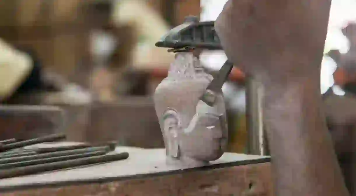 Stone carving