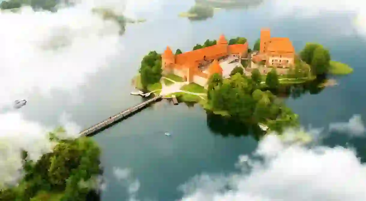 Old castle in Trakai, Lithuania