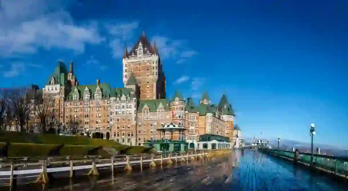 Frontenac Castle and Dufferin Terrace, Quebec City, Canada