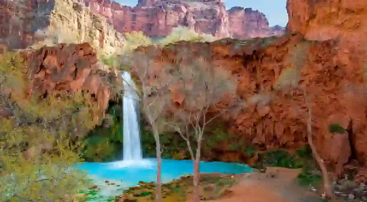 Contrasting colours at Havasu Falls