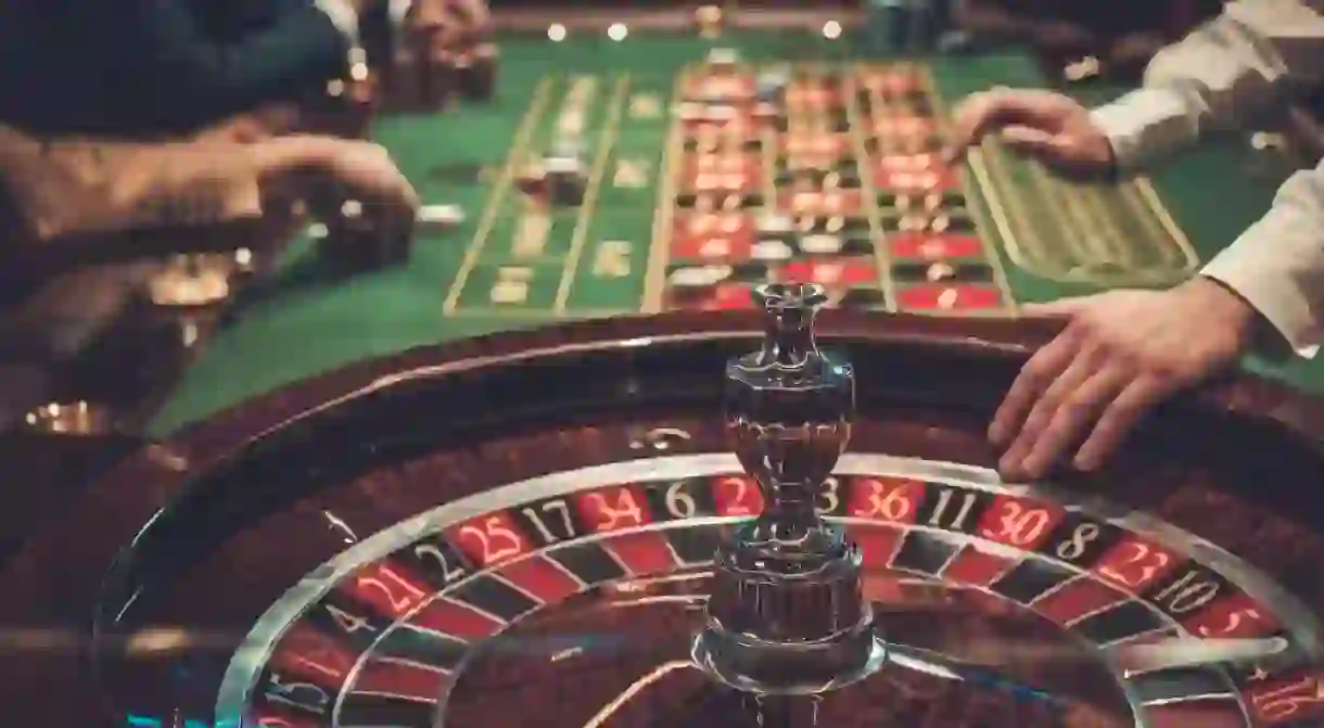 Roulette table