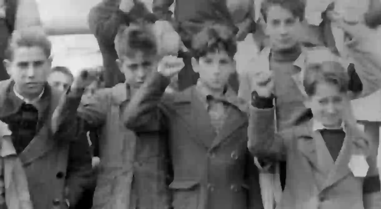 Spanish children during the Spanish Civil War