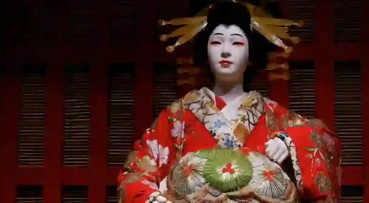 A doll in Kabuki costume, Edo Museum Tokyo, Japan