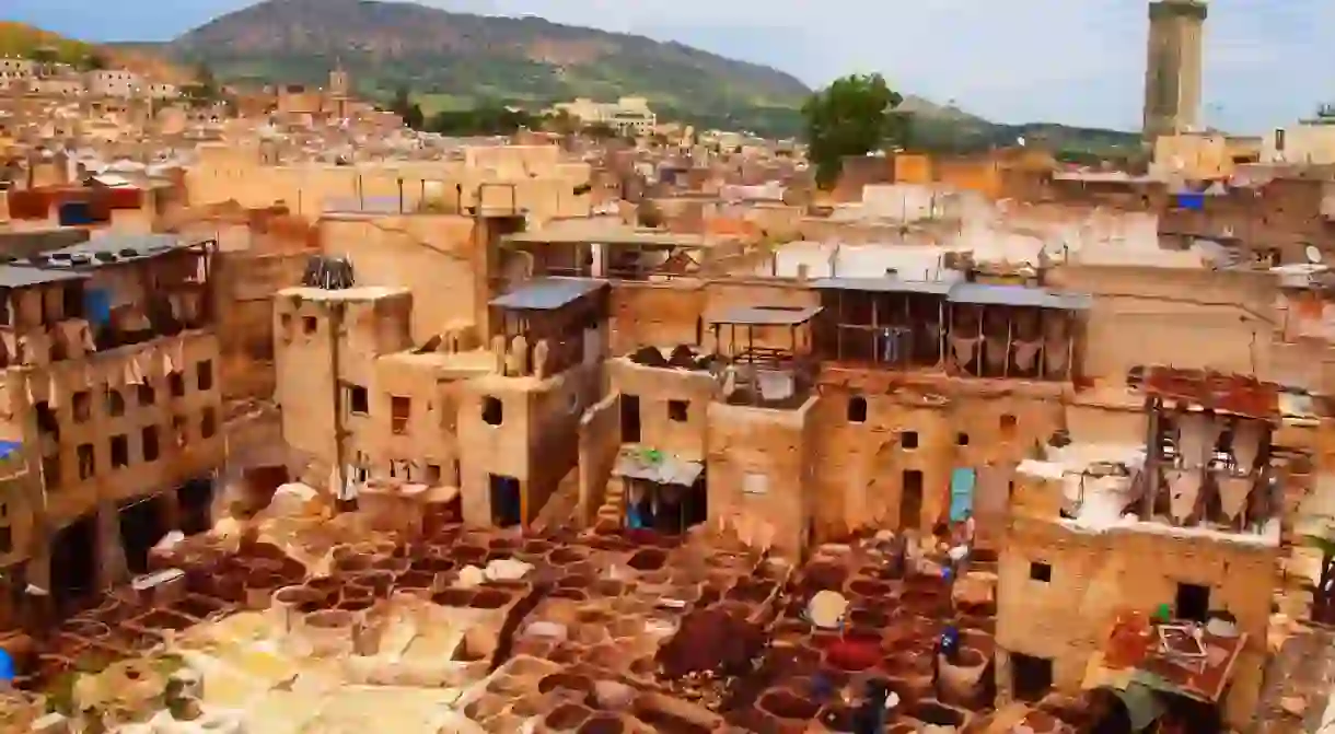 A tannery in Fez