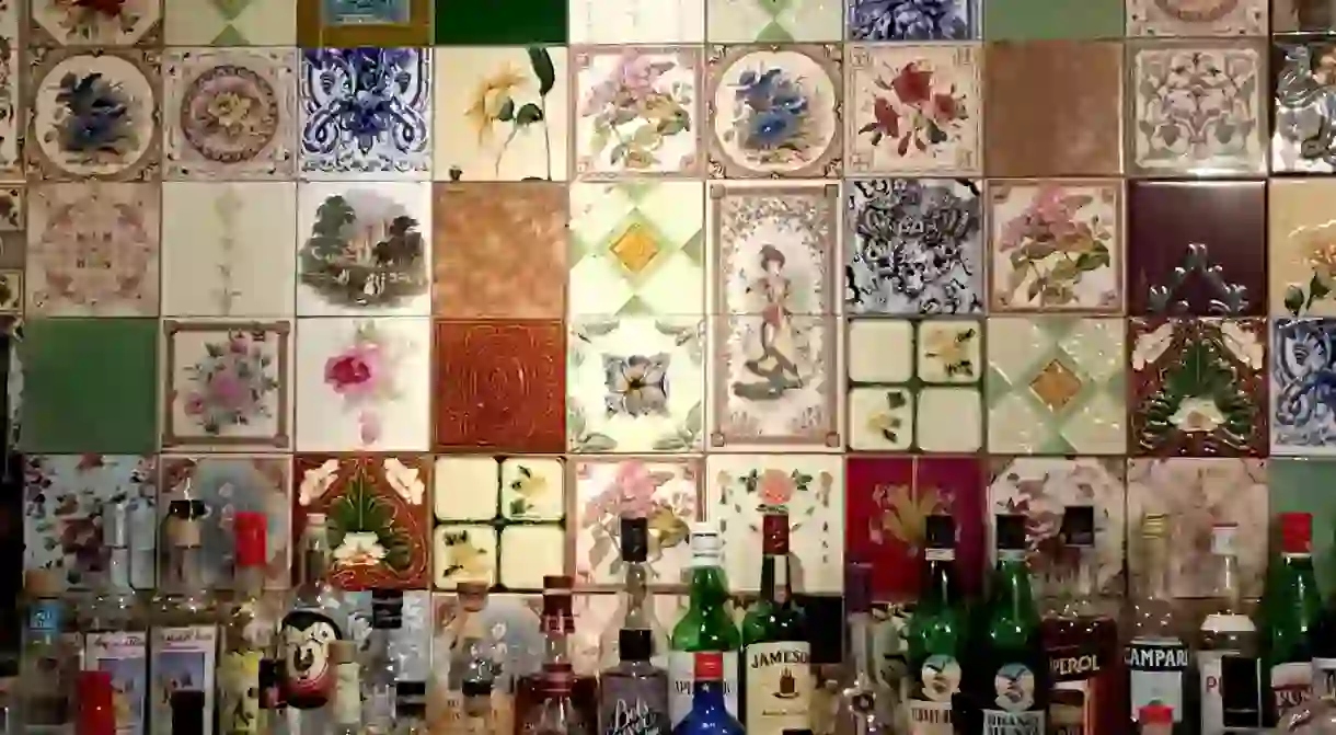 Unique tiles at Lola Jeans, Newcastle