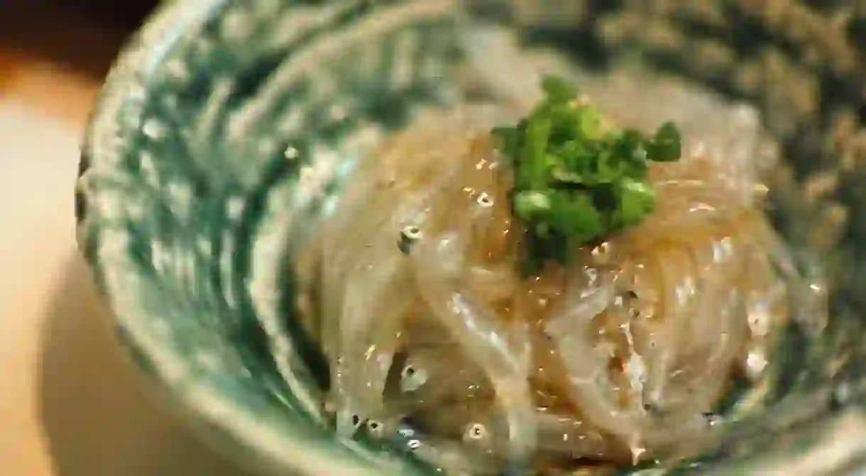 Nama-shirasu, the tiny fry of sardines